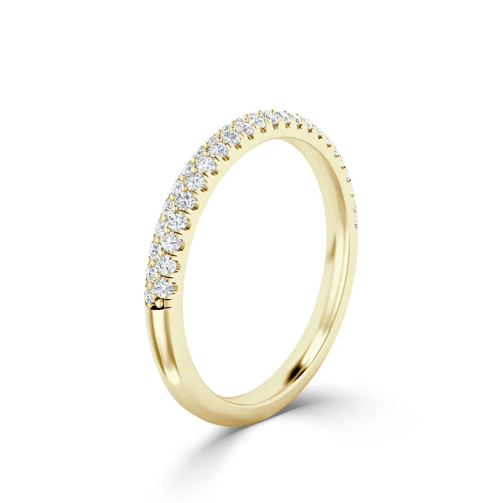 Claudia - 18ct Yellow Gold Natural Diamond Wedding Ring