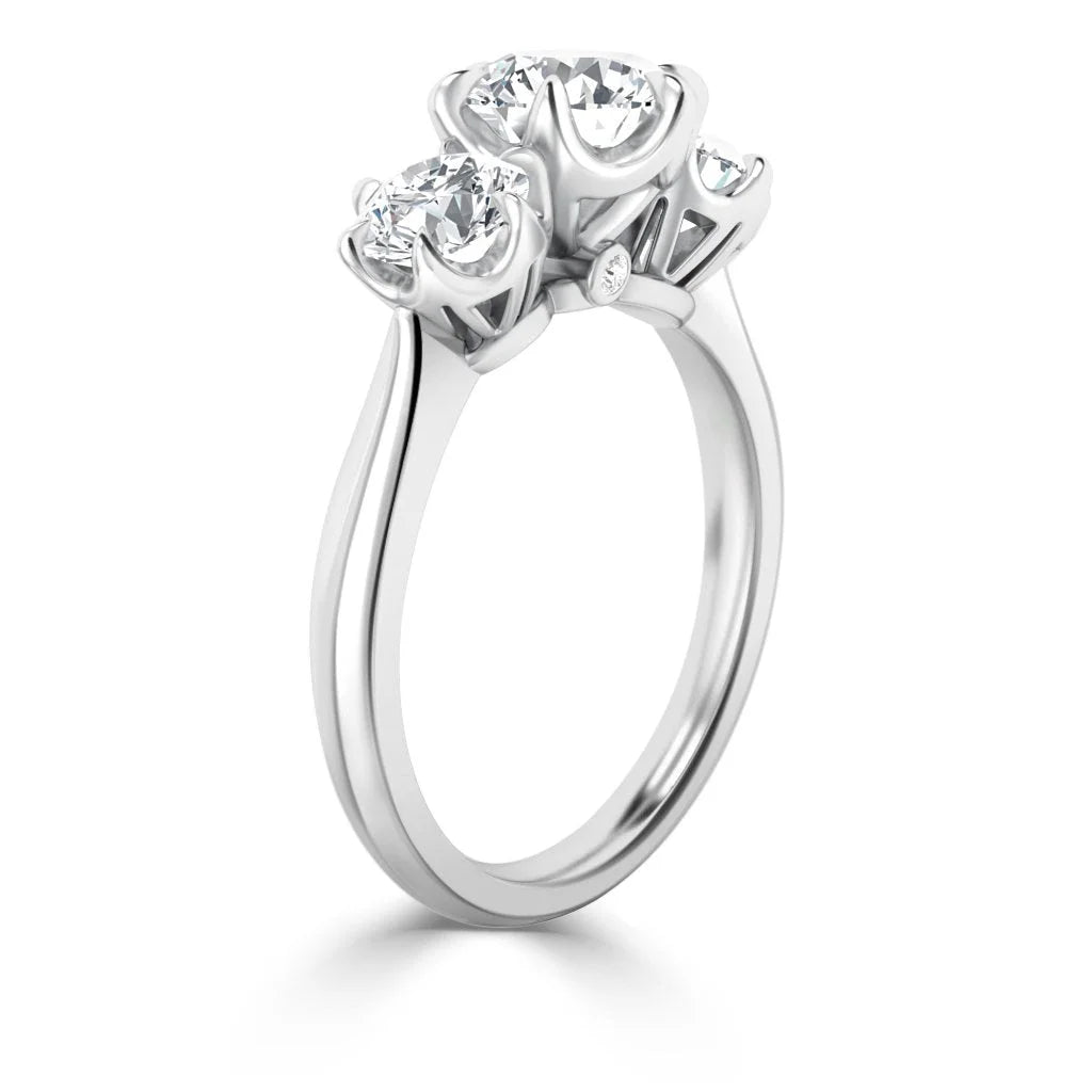 Rachael - Round Cut Platinum Engagement Ring