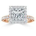 Olivia Molly - Princess Cut 18ct Rose Gold Engagement Ring