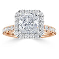 Olivia Molly - Radiant Cut 18ct Rose Gold Engagement Ring