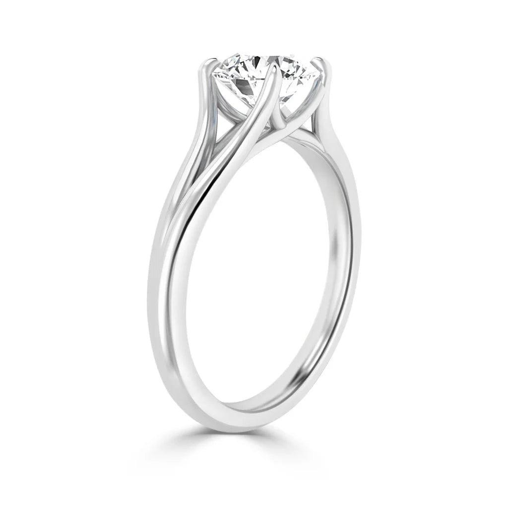 Camilla - Round Cut 18ct White Gold Engagement Ring