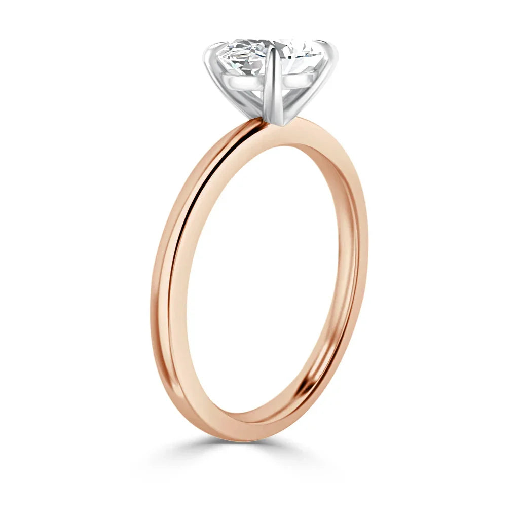 Siobhan - Oval Cut 18ct Rose Gold Engagement Ring