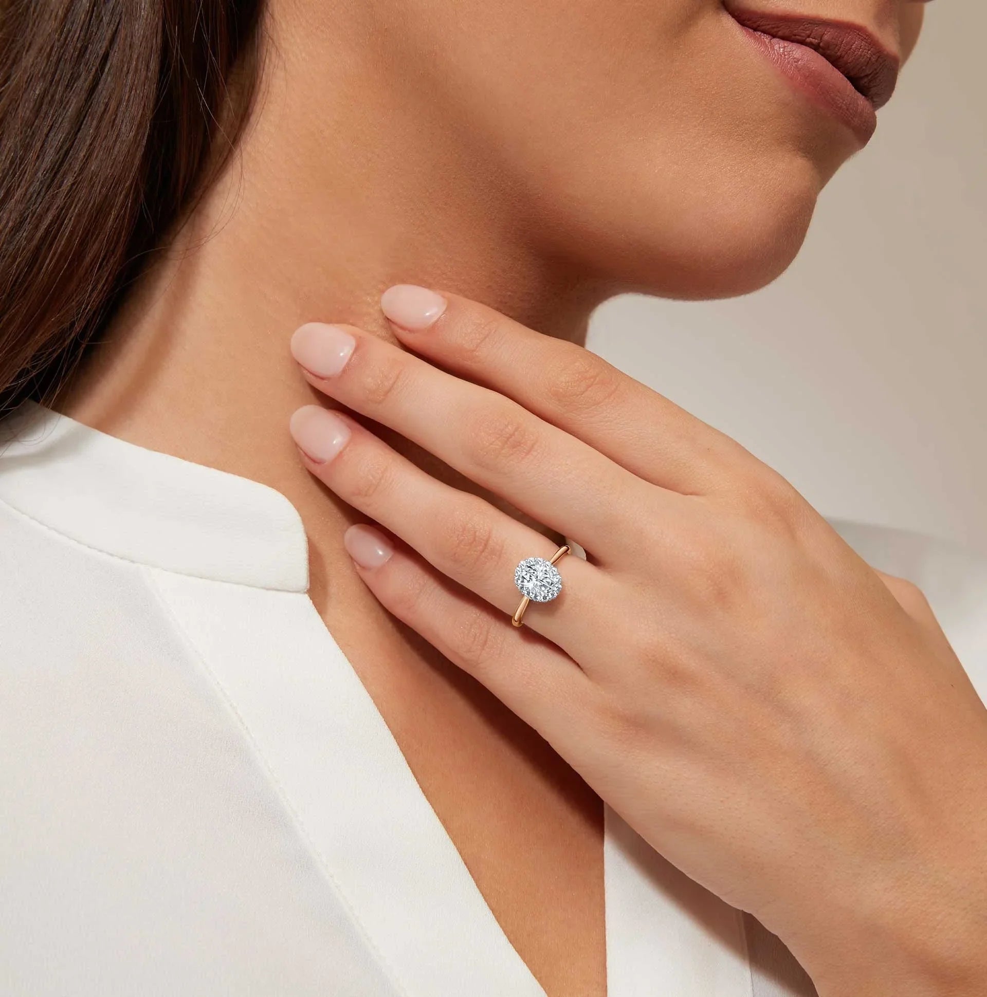 Georgina - Oval Cut 18ct Rose Gold Engagement Ring