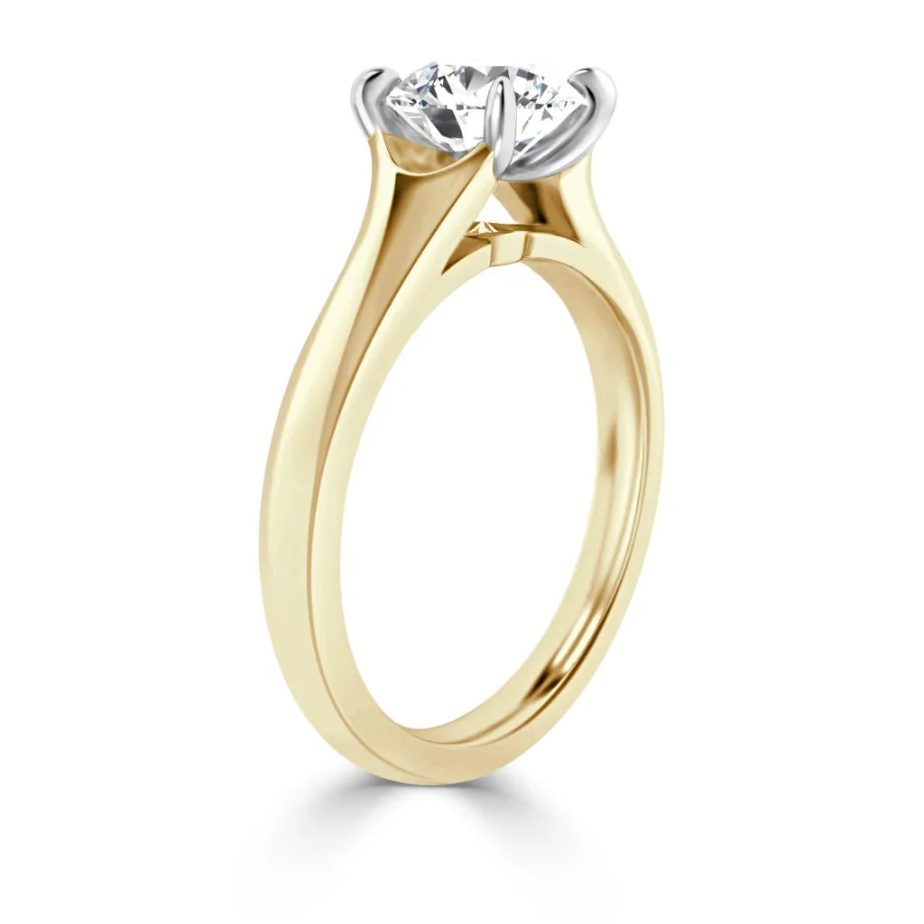 Juliette - Round Cut 18ct Yellow Gold Engagement Ring