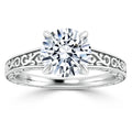 Grace - Round Cut Platinum Engagement Ring
