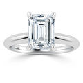 Lucy - Emerald Cut 18ct White Gold Engagement Ring