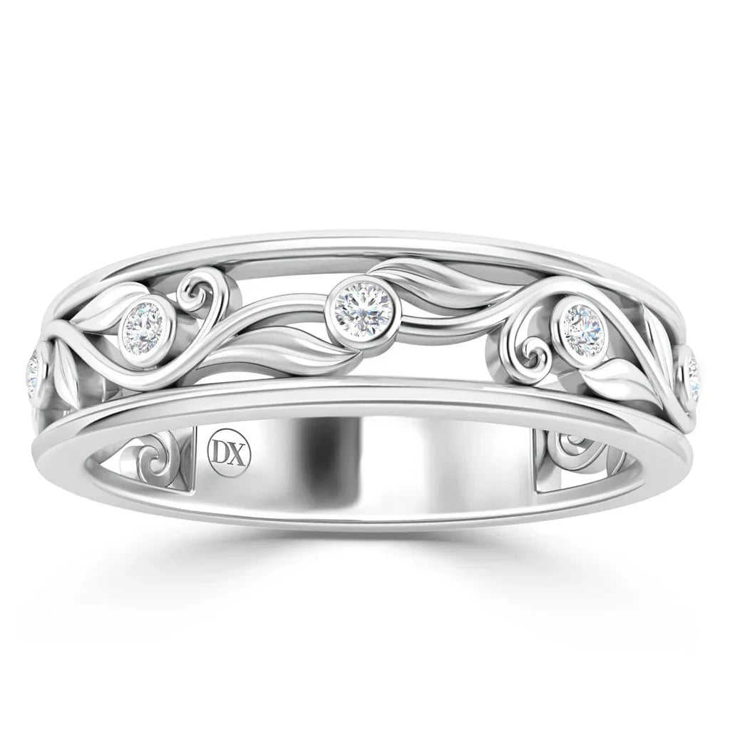 Miranda - Platinum Natural Diamond Wedding Ring