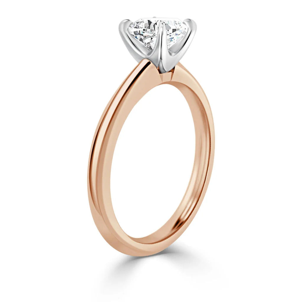 Lucy - Cushion Cut 18ct Rose Gold Engagement Ring