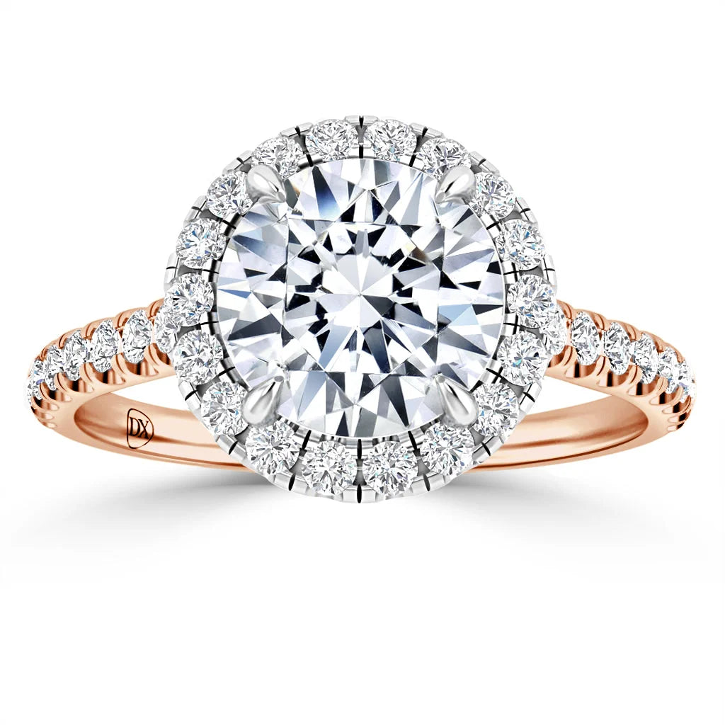 Colette - Round Cut 18ct Rose Gold Engagement Ring