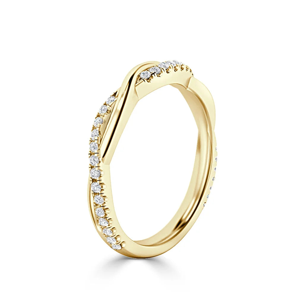 Natasha - 18ct Yellow Gold Natural Diamond Wedding Ring