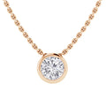 Brooklyn - Bezel Cut Diamond Necklace 18ct Rose Gold