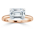 Siobhan - Emerald Cut 18ct Rose Gold Engagement Ring