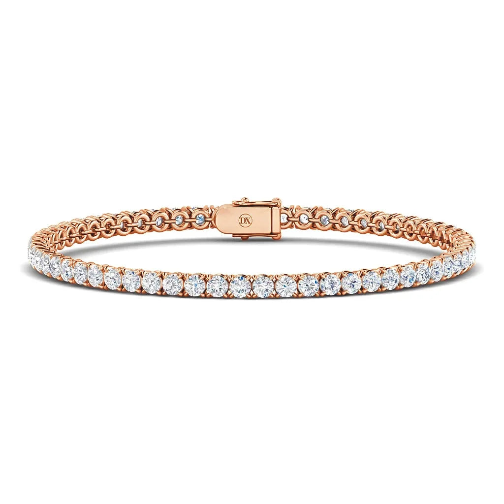 Monica - 5ct Natural Diamond Tennis Bracelet 18ct Rose Gold