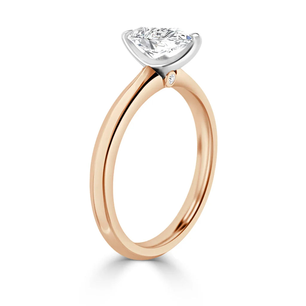 Jessica - Pear Cut 18ct Rose Gold Engagement Ring