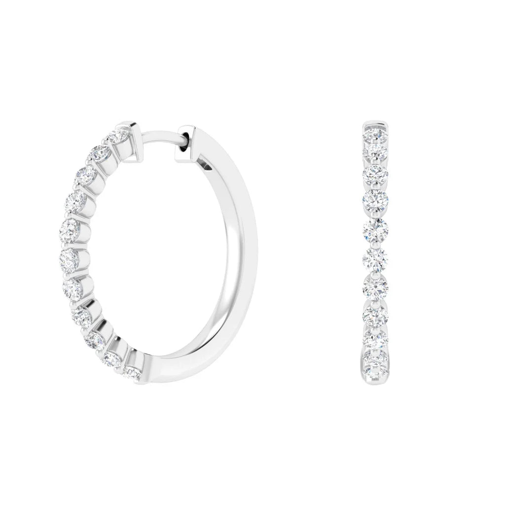 Piper - .48ct Natural Diamond Earrings Platinum