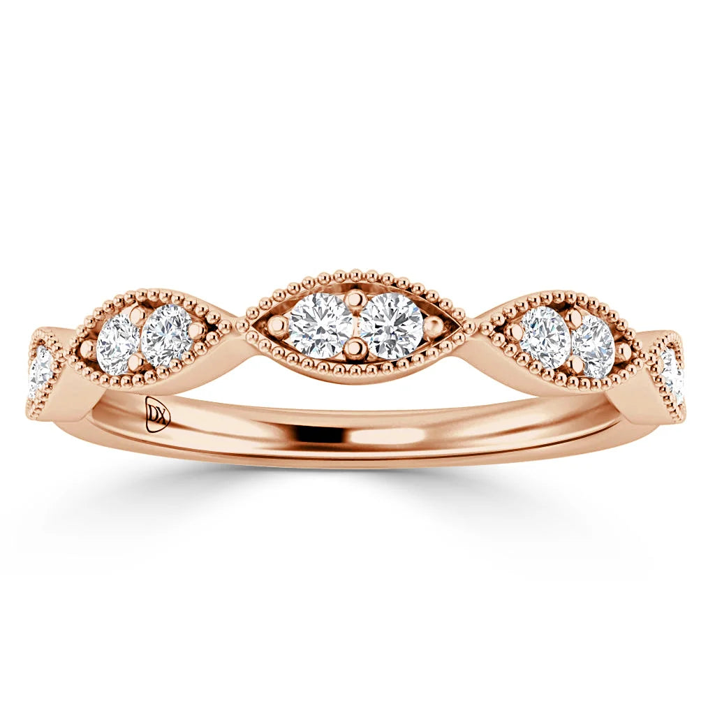 Rita - 18ct Rose Gold Natural Diamond Wedding Ring
