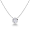 Lottie - Round Cut 18ct White Gold Necklace