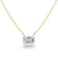 Lottie - Emerald Cut 18ct Yellow Gold Necklace