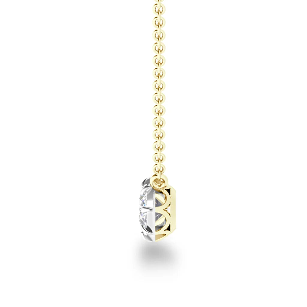 Lottie - Oval Cut 18ct Yellow Gold Necklace