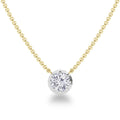 Lottie - Round Cut 18ct Yellow Gold Necklace