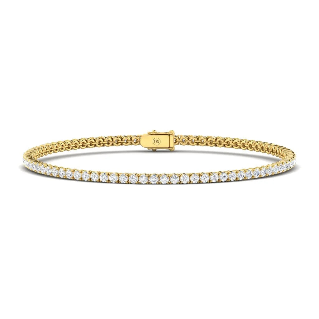 Monica - 3ct Natural Diamond Tennis Bracelet 18ct Yellow Gold
