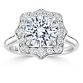 Lily - Round Cut 18ct White Gold Engagement Ring