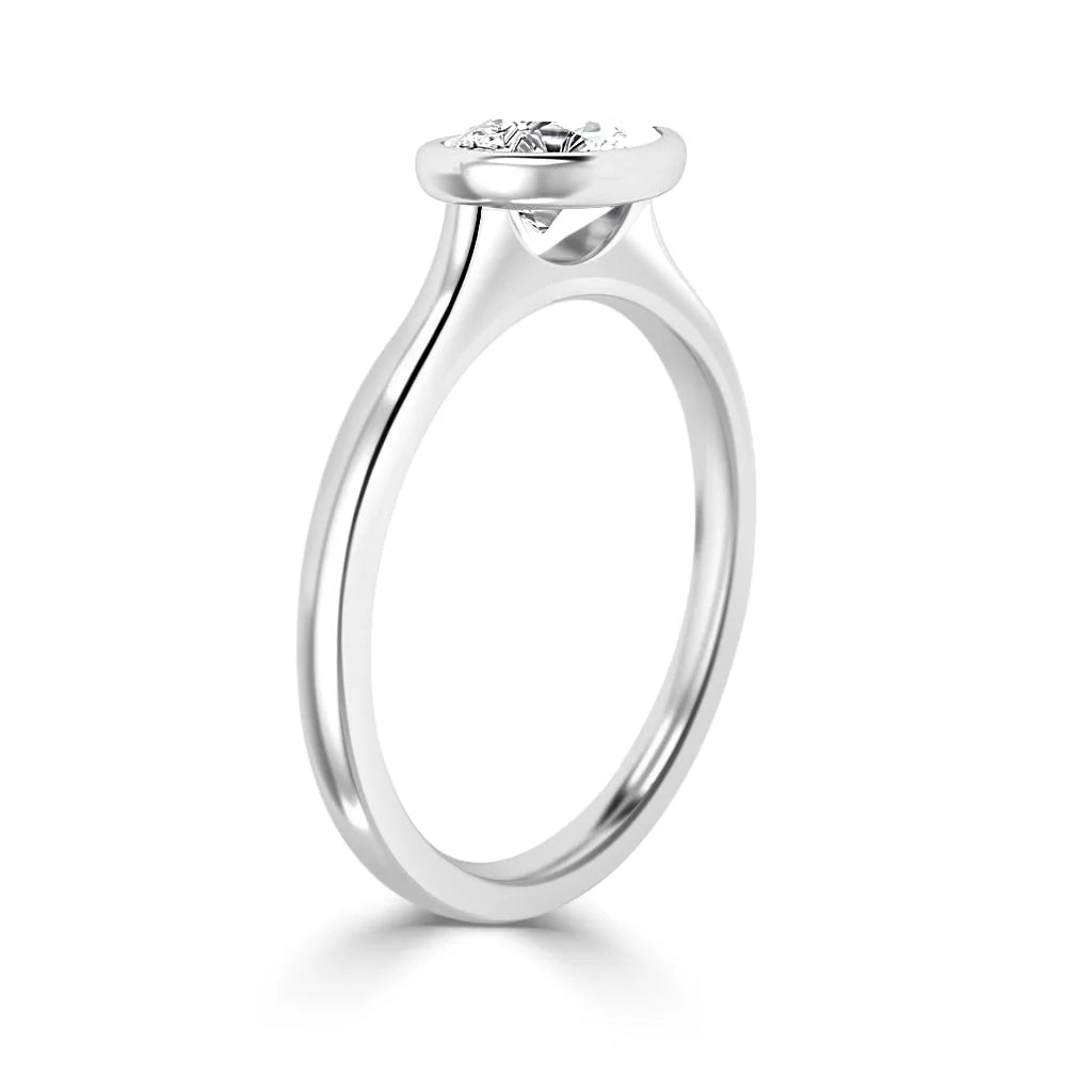 Isla - Pear Cut Platinum Engagement Ring