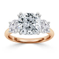 Meghan - Cushion Cut 18ct Rose Gold Engagement Ring