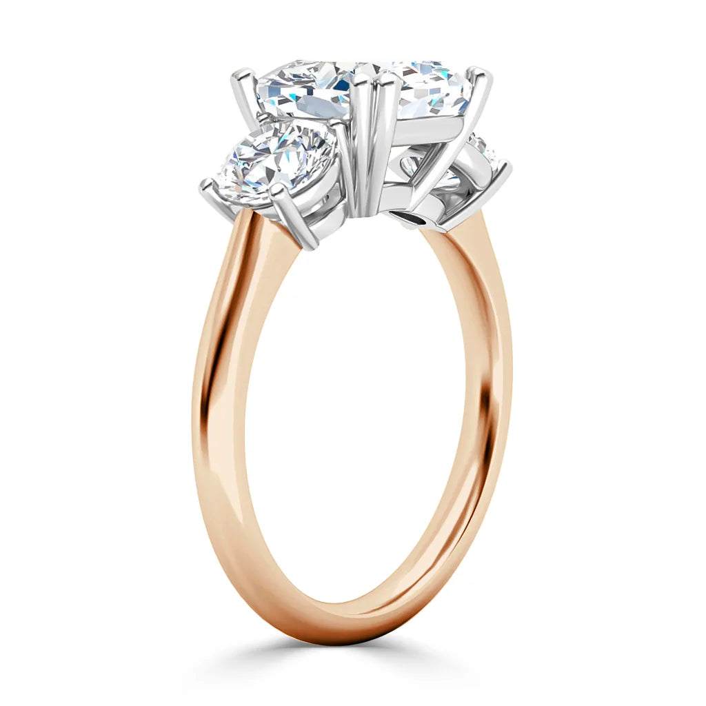 Meghan - Cushion Cut 18ct Rose Gold Engagement Ring
