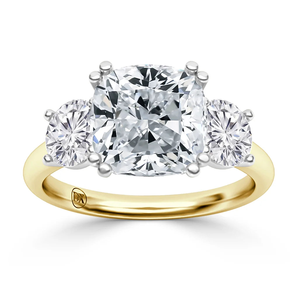 Meghan - Cushion Cut 18ct Yellow Gold Engagement Ring