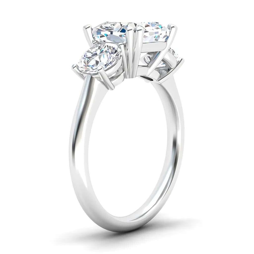 Meghan - Cushion Cut Platinum Engagement Ring
