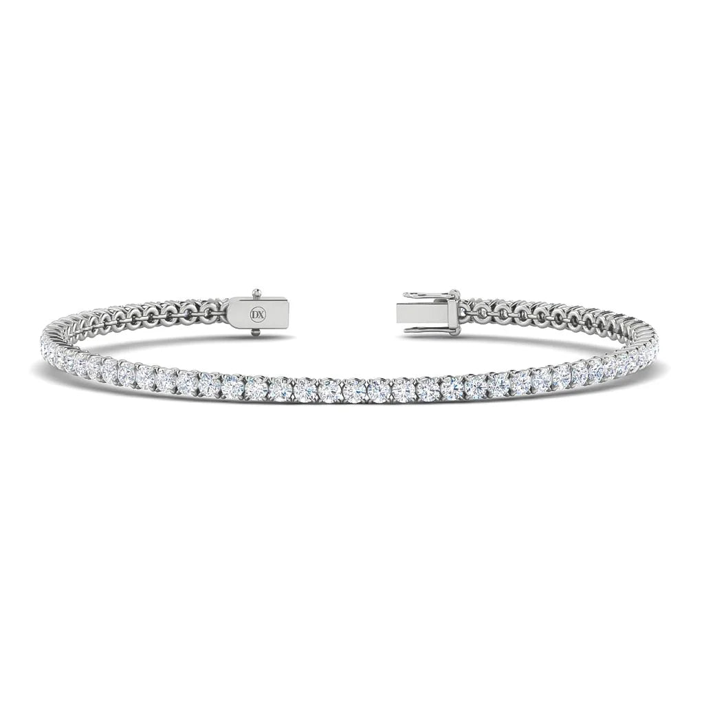Monica - 4ct Natural Diamond Tennis Bracelet 18ct White Gold