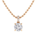 Cora - 0.01ct Diamond Necklace 18ct Rose Gold