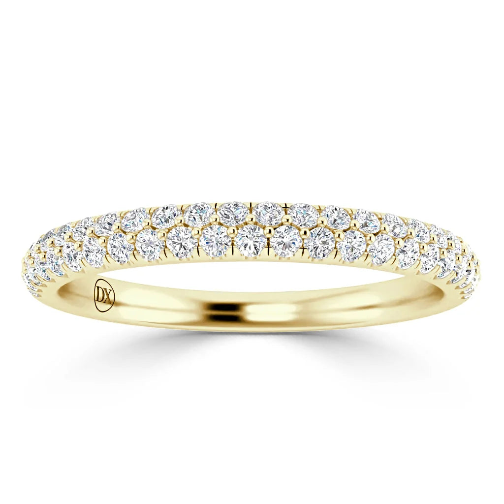 Claudia - 18ct Yellow Gold Natural Diamond Wedding Ring