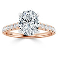 Jemma - Oval Cut 18ct Rose Gold Engagement Ring