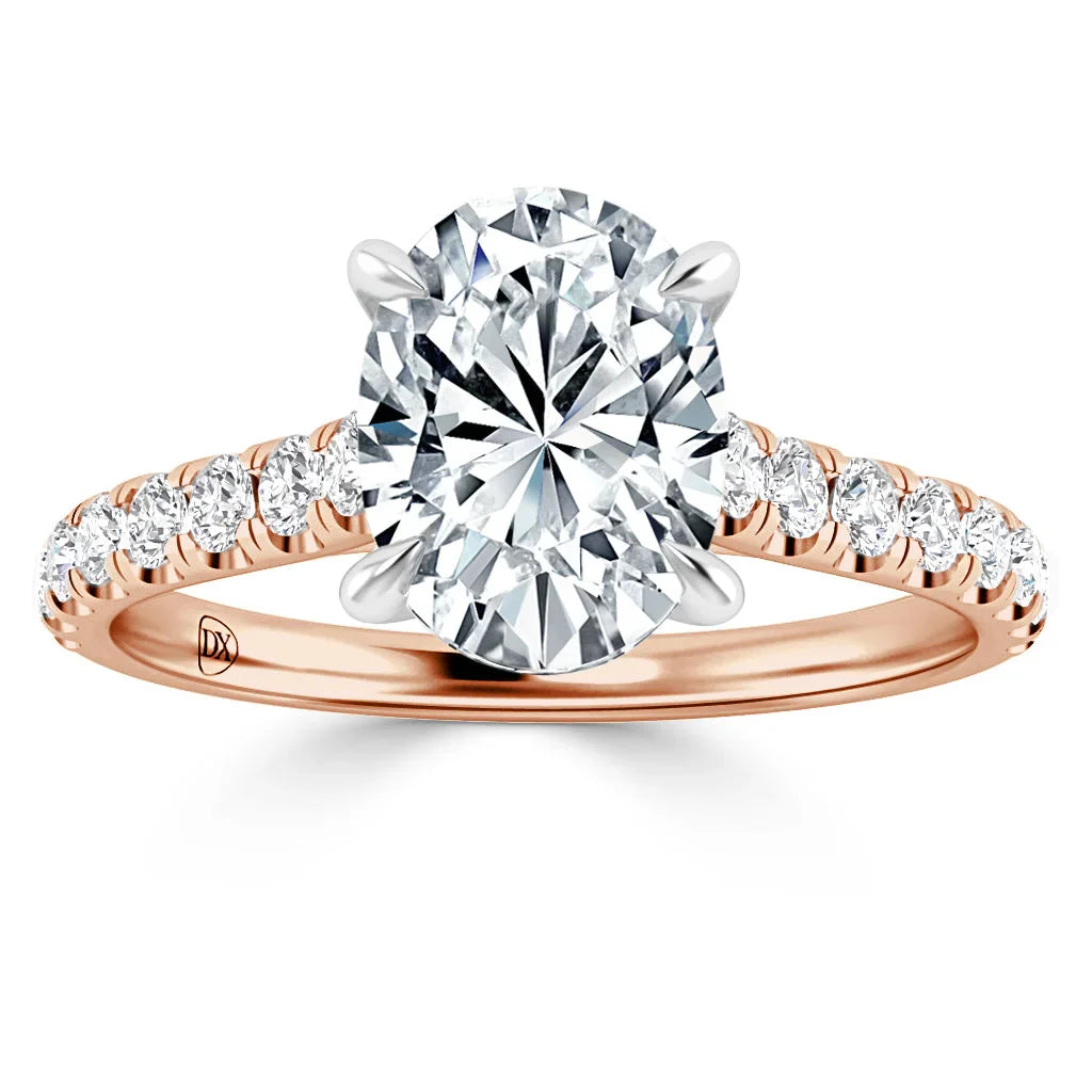 Jemma - Oval Cut 18ct Rose Gold Engagement Ring