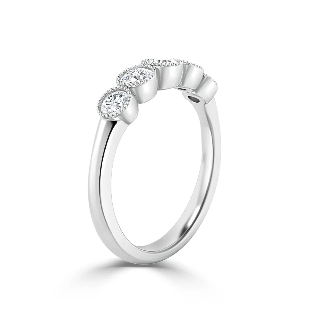 Ava - Platinum Natural Diamond Wedding Ring