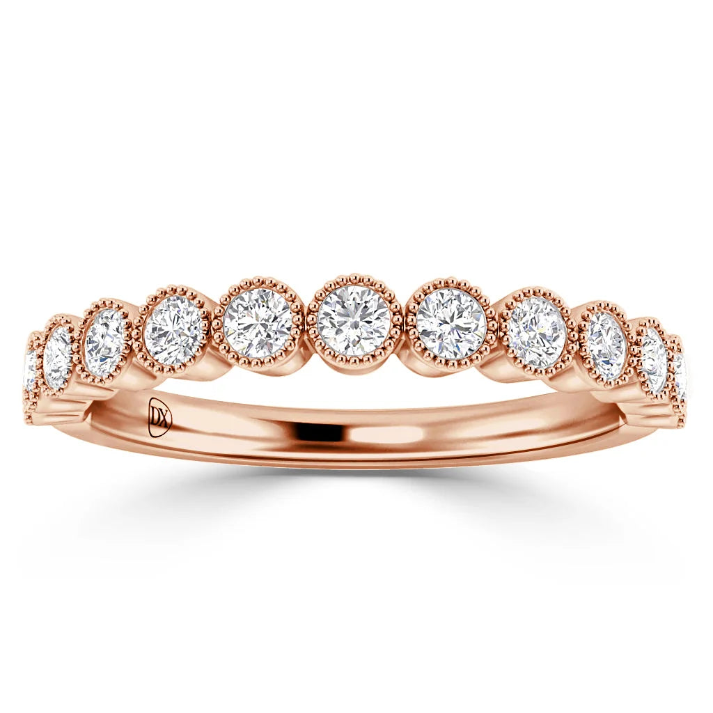 Kristina - 18ct Rose Gold Natural Diamond Wedding Ring
