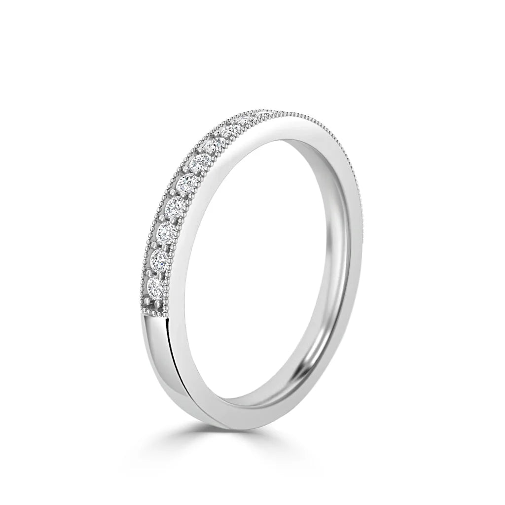 Angelica - Platinum Natural Diamond Wedding Ring