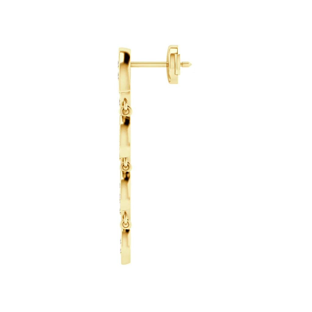 Hazel - .54ct Natural Diamond Earrings 18ct Yellow Gold