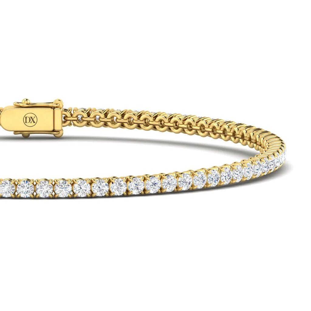 Monica - 3ct Natural Diamond Tennis Bracelet 18ct Yellow Gold