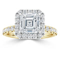 Olivia Molly - Asscher Cut 18ct Yellow Gold Engagement Ring