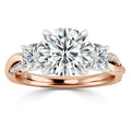 Natasha - Round Cut 18ct Rose Gold Engagement Ring
