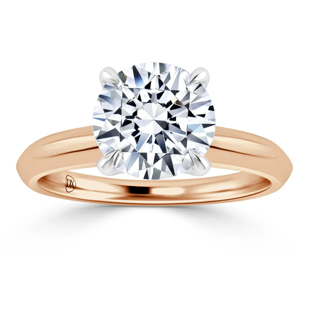 Jessica - Round Cut 18ct Rose Gold Engagement Ring
