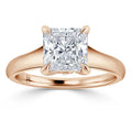 Sara - Radiant Cut 18ct Rose Gold Engagement Ring