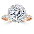 Olivia Molly - Round Cut 18ct Rose Gold Engagement Ring