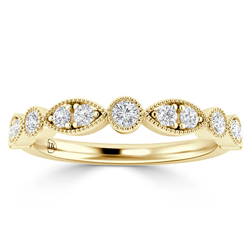 Nellie - 18ct Yellow Gold Natural Diamond Wedding Ring