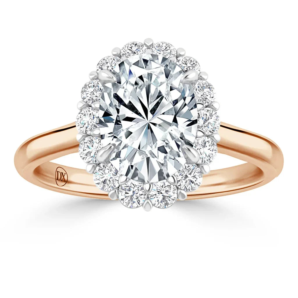 Georgina - Oval Cut 18ct Rose Gold Engagement Ring