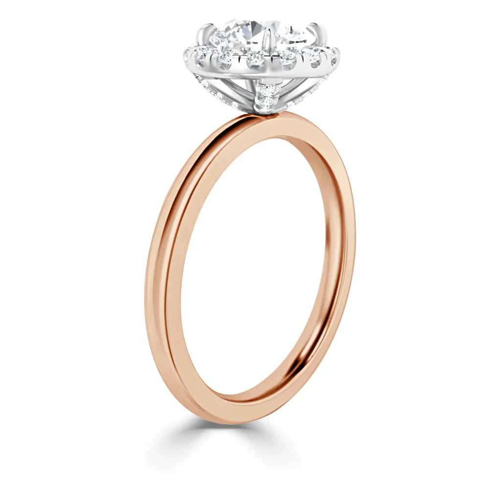 Kitty - Round Cut 18ct Rose Gold Engagement Ring