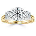 Victoria - Round Cut 18ct Yellow Gold Engagement Ring